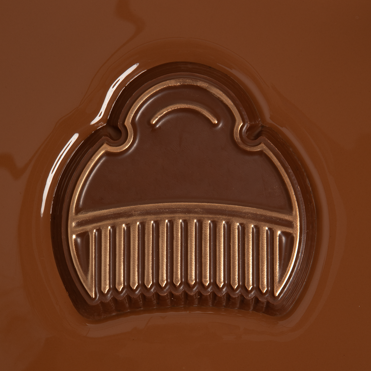 Peineta de chocolate y arroz inflado