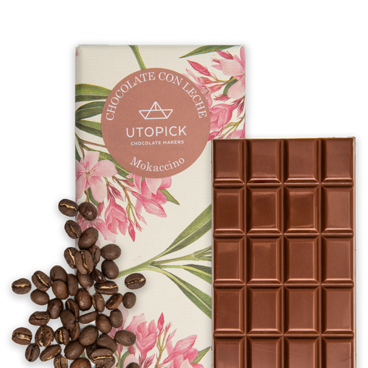 Tableta de chocolate con leche 38% cacao con mokaccino